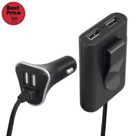 SAL SAU 96 nagy teljesítményű autós USB gyorstöltő, 48 W, 4 USB port, 4 x 2,4 A   SAL SAU 96 nagy teljesítményű autós USB gyorstöltő, 48 W, 4 USB port, 4 x 2,4 A