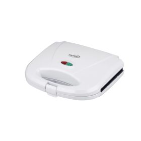   HAUSER ST-618 szendvicssütő, max. 800 W, 2 szeletes, tapadásmentes bevonat, hidegfalú burkolat, fehér színű