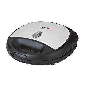   HAUSER ST-629 szendvicssütő, max. 800 W, 2 szeletes, tapadásmentes bevonat, fekete/inox színű