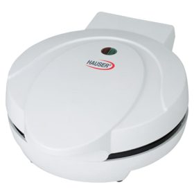   HAUSER ST-637N gofrisütő, max. 800 W, kerek gofri, tapadásmentes bevonat, működést jelző lámpa, fehér színű