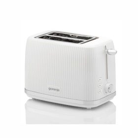 Gorenje T850DPW kenyérpirító, 850 W, 7 fokozat, újramelegítés, kiolvasztás, hőfokszabályozó, megvilágított nyomógombok   Gorenje T850DPW kenyérpirító, 850 W, 7 fokozat, újramelegítés, kiolvasztás, hőfokszabályozó, megvilágított nyomógombok