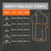 THAW THA-APR-0003-G fűthető mellény, S méret, 4 hőzóna, 3 fokozat, vízlepergető réteg, külső akkumulátorral
