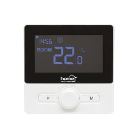   Home THE25B digitális vezetékes szobatermosztát, falra szerelhető, programozható, ablaknyitás-érzékelés, fagyvédelmi funkció, fekete