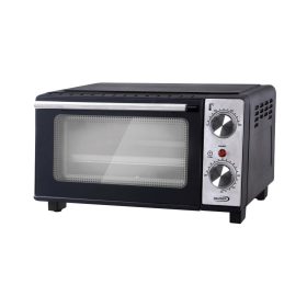   HAUSER TO-1110 minisütő, 650 W, 11 liter, alsó és felső fűtőszálak, időkapcsoló, fekete/ezüst színű