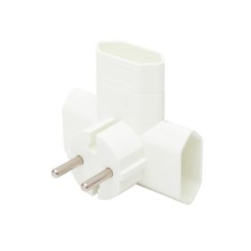 HOME TPF3E T elosztó, 3-as EURO aljzat, 250V~, max. 1850 W, 3x2,5A, fehér   HOME TPF3E T elosztó, 3-as EURO aljzat, 250V~, max. 1850 W, 3x2,5A, fehér