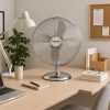Techwood TVI-335 fém asztali ventilátor, 30 cm-es lapátátmérő, 45 W, 3 sebesség, oszcillálás, hálózati tápellátás