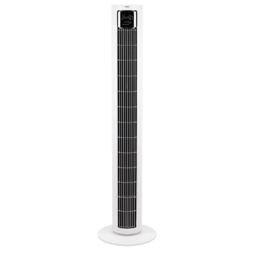 HOME TWFR100C oszlopventilátor, 60 W, 4 üzemmód, 4 fokozat, oszcillálás, LED kijelző, távirányító