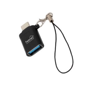  Home USBCA3 usb-c átalakító, USB3.0, 3.0 A, 60 W, USB-C dugó, USB-A aljzat, gyorstöltés, adattovábbítás