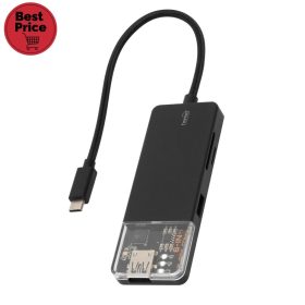 Home USBHUB6 dokkoló állomás, 4K HDMI, egér, billentyűzet, TF/microSD, SD, USB tároló, merevlemez, ~100 W PD, plug & play, LED visszajelzés   Home USBHUB6 dokkoló állomás, 4K HDMI, egér, billentyűzet, TF/microSD, SD, USB tároló, merevlemez, ~100 W PD, plug & play, LED visszajelzés