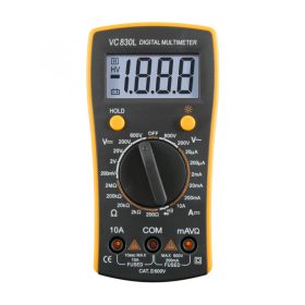   Home VC 830L digitális multiméter, egyenfeszültség, váltófeszültség, egyenáram, ellenállás mérése, mért érték rögzítés