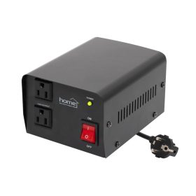 HOME VTF200VA feszültségátalakító, max.200VA, 230V/110V transzformátor, dupla 110V kimeneti aljzat két készülékhez, hordozható   HOME VTF200VA feszültségátalakító, max.200VA, 230V/110V transzformátor, dupla 110V kimeneti aljzat két készülékhez, hordozható