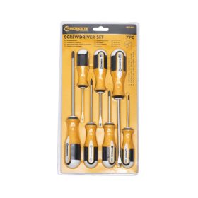 WORKSITE WT1606 csavarhúzó készlet, 7db, lapos és Phillips csillag fejek, mágneses, edzett   WORKSITE WT1606 csavarhúzó készlet, 7db, lapos és Phillips csillag fejek, mágneses, edzett