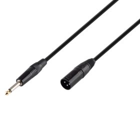   SAL XLRMJACK3 audió kábel, XLR aljzat / JACK dugó, 3 méter, átm. 6.3mm monó dugó, réz vezeték