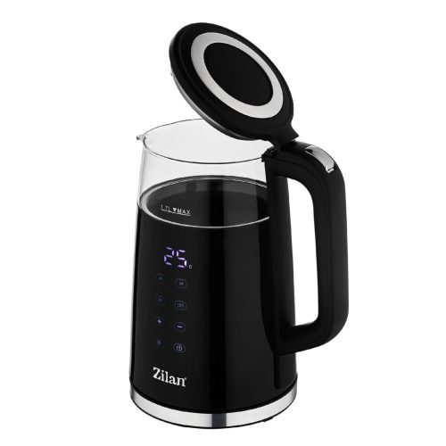 Zilan ZLN7859 vízforraló, max. 2200 W, 1,7 literes, rejtett fűtőszál, digitális kijelző