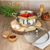 Zilan ZLN9648 Hexachef lábas fedővel, 24 cm, 4,3 liter, 3 rétegű, hatszögletű hibrid tapadásmentes belső