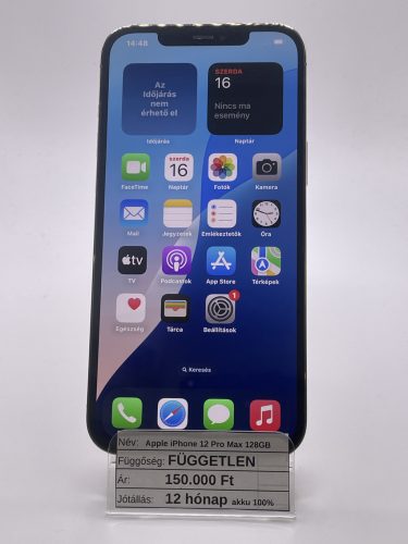 Apple iPhone 12 Pro Max 128GB Arany