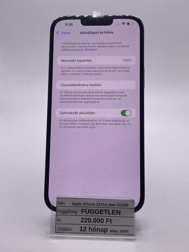 Apple iPhone 13 Pro Max 512GB kék