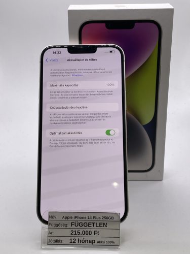 Apple iPhone 14 Plus 256GB fehér