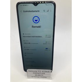   Eladó Samsung Galaxy A12 4/128GB fekete / 12 hónap jótállás