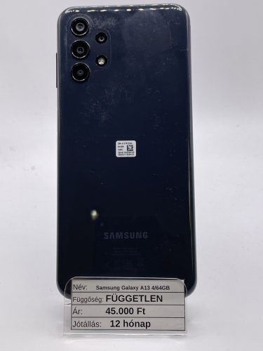 Samsung A13 4/64GB Fekete