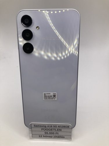Eladó Samsung Galaxy A16 4/128GB fehér / 12 hó jótállás