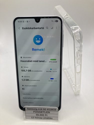 Eladó Samsung Galaxy A16 4/128GB fehér / 12 hó jótállás
