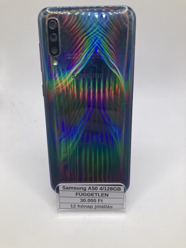 Eladó Samsung Galaxy A50 4/128GB szivárvány / 12 hónap jótállás