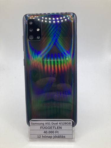Samsung Galaxy A51 4/128GB / 12 hónap jótállás