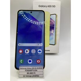   Eladó Samsung Galaxy A55 5G 8/128GB Lemon / 12 hónap jótállás