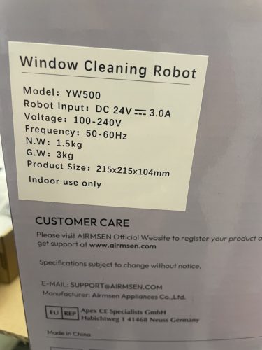 Airmsen YW500 ablaktisztító robot / 12 hó jótállás