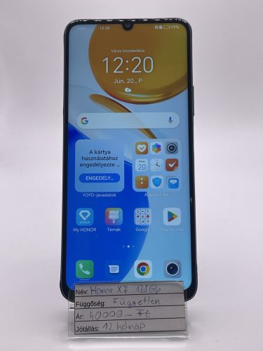 Honor X7 128GB Fekete
