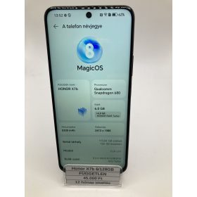 Eladó Honor X7b 6/128GB fekete / 12 hónap jótállás