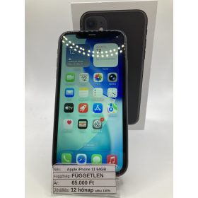 Apple iPhone 11 64GB Fekete