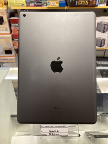 Használt Apple iPad 9.Gen 64 GB WiFi / 12 hónap jótállás