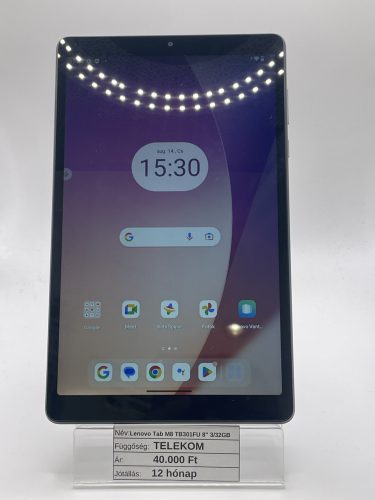 Lenovo Tab M8HD 3/32GB / 12 hó jótállással Szürke