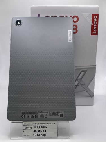 Lenovo Tab M8HD 3/32GB / 12 hó jótállással Szürke