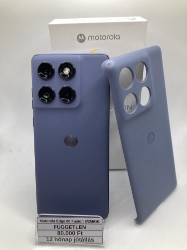 Használt Motorola Edge 60 Fusion 8/256GB kék / 12 hó jótállás