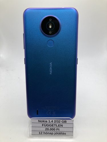 Használt Nokia 1.4 2/32GB kék  / 12 hónap jótállás