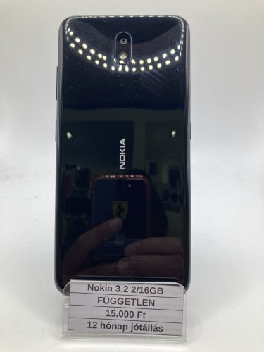 Eladó használt Nokia 3.2 2/16GB fekete / 12 hó jótállás