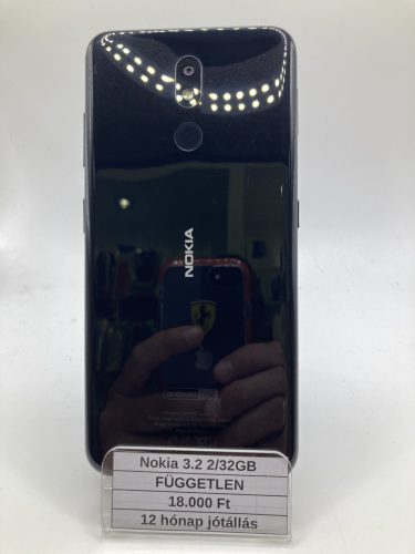 Eladó használt Nokia 3.2 2/32GB fekete / 12 hó jótállás