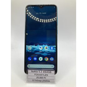 Eladó használt Nokia 5.3 4/64GB zöld / 12 hó jótállás