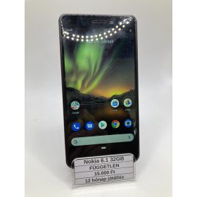   Eladó használt Nokia 6.1 3/32GB fekete / 12 hó jótállás