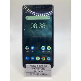 Eladó használt Nokia 6 2/32GB fekete / 12 hó jótállás