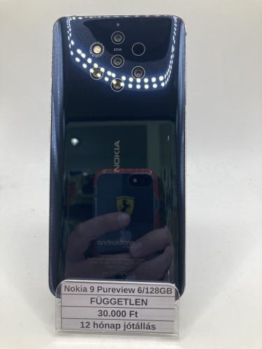 Használt Nokia 9 Pureview 6/128GB kék / 12 hó jótállás