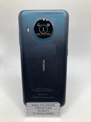 Használt Nokia X10 3/64GB zöld / 12 hónap jótállás