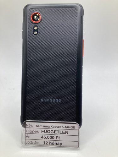 Samsung Galaxy Xcover 5 4/64GB fekete
