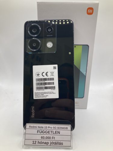 Eladó Xiaomi Redmi Note 13 Pro 5G 8/256GB / 12 hónap jótállás