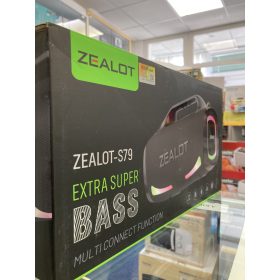   Használt Zealot S79 hordozható bluetooth hangfal fekete / 12 hó jótállás